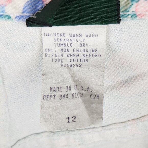 Vintage Hunt Club Floral High Rise Pleated Trouser Pants sz 12 - Picture 10 of 10